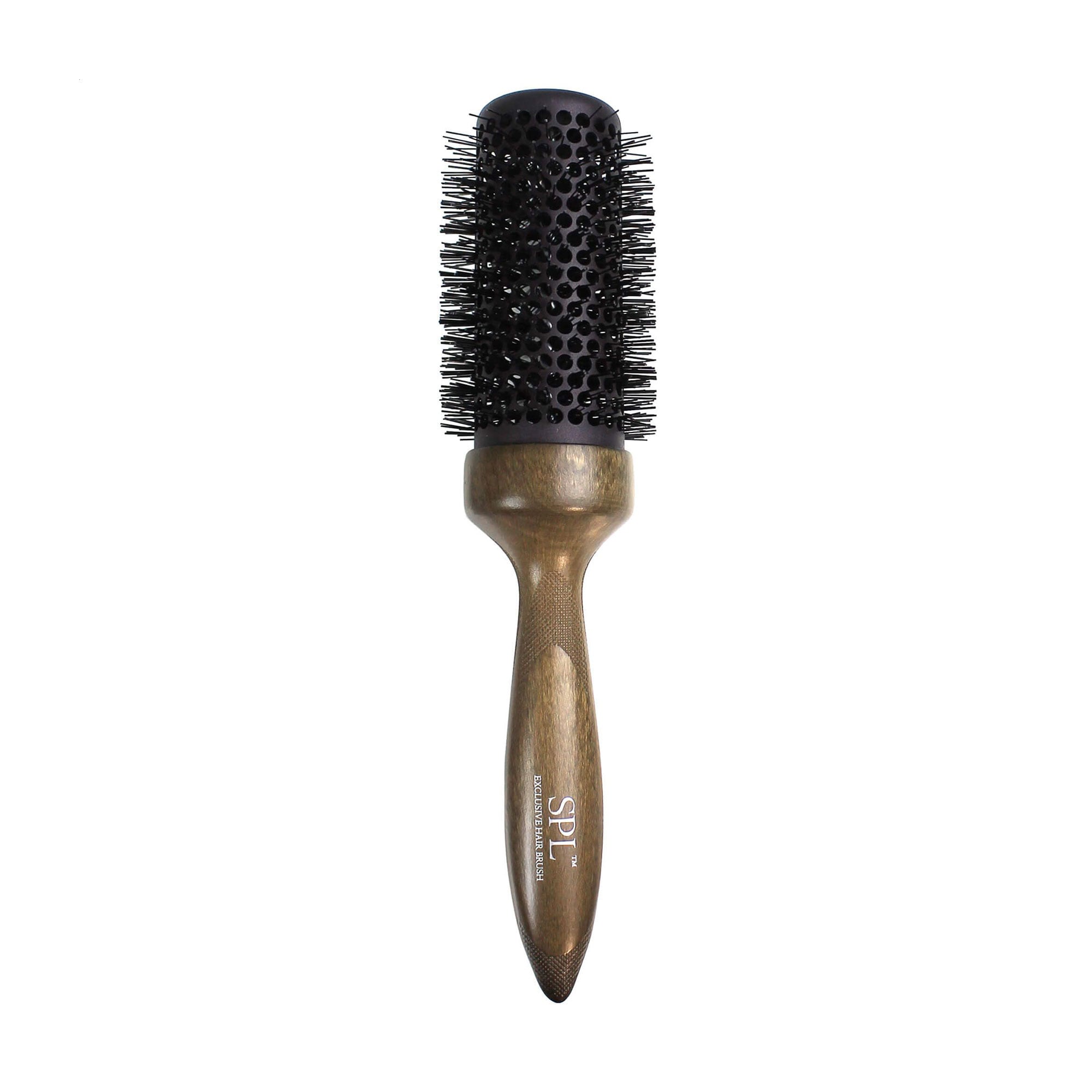 Термобраш для волосся SPL Exclusive Hair Brush з нейлоновою щетиною та дерев'яною ручкою, діаметр 43 мм, 1 шт (99263)